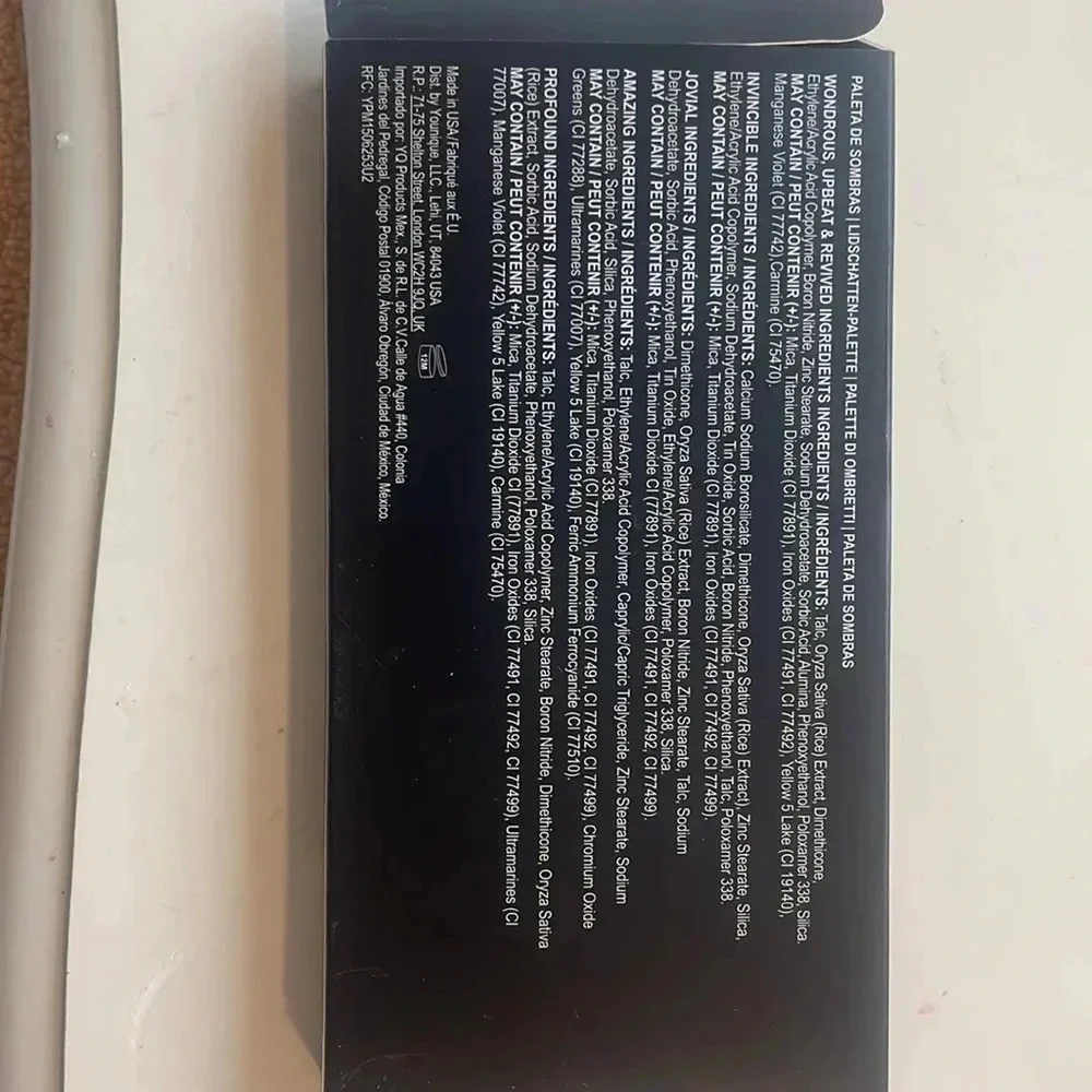 Younique‎ Moodstruck Addiction Shadow Palette 1 Warm Tones 7 Shades Mirror 1.2g